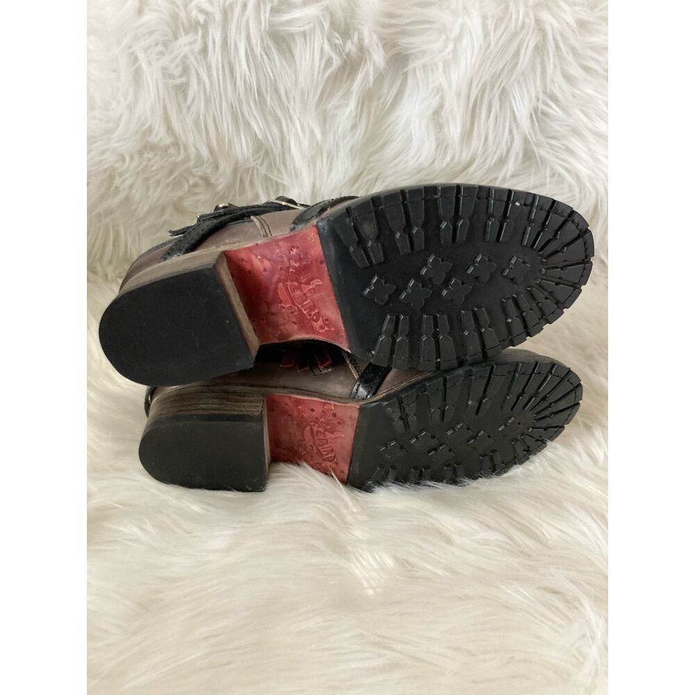 FREEBIRD Madison Booties Brown Black 7 Boots - Picture 8 of 10